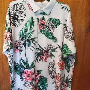 NWT XXL Under Armour floral polo